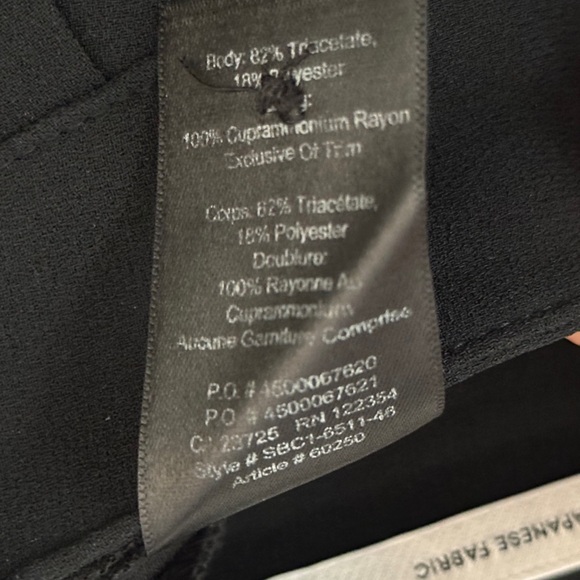 Aritzia Babaton black front tie dress pants size 0 - Picture 12 of 13